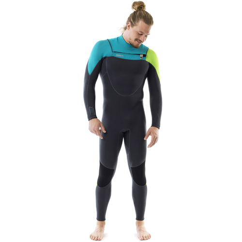 Jobe perth 3/2 chest zip teal blauw heren fullsuit wetsuit