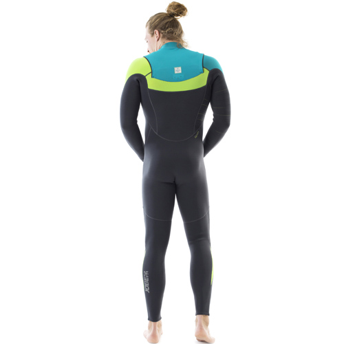 Jobe perth 3/2 chest zip teal blauw heren wakeboard fullsuit