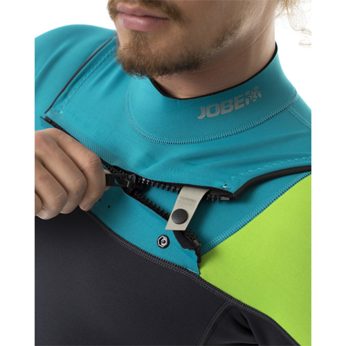 Jobe perth 3/2 chest zip teal blauw heren wetsuit fullsuit