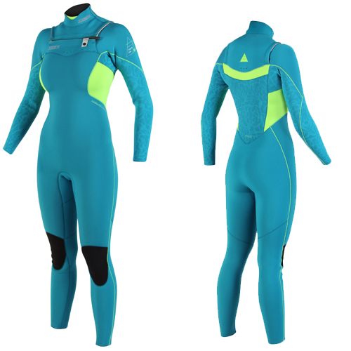 Jobe victoria 3/2 chest zip teal blauw dames fullsuit