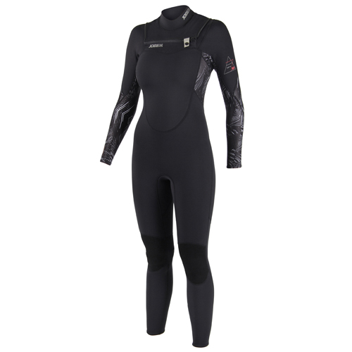 Jobe sofia 3/2 chest zip zwart dames fullsuit