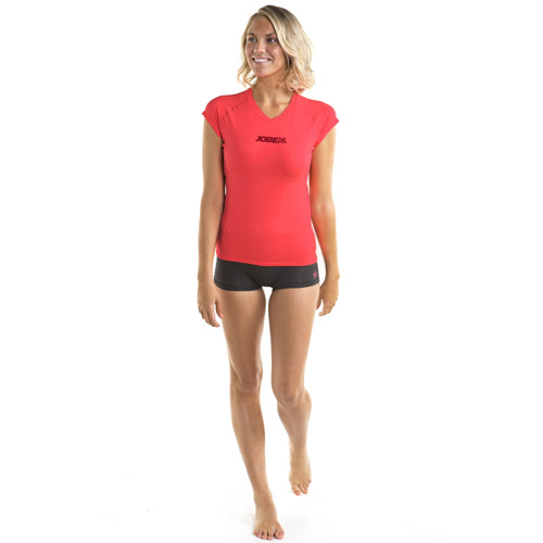 Jobe rash guard shortsleeve dames v-neck