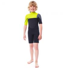 Boston shorty 3/2 kinder wetsuit geel