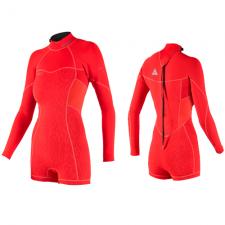 sofia 3/2 fury red longsleeve shorty dames