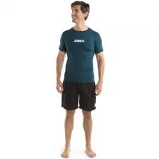 rash guard shortsleeve heren donker blauw