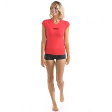 rash guard shortsleeve dames v-neck
