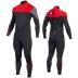 Perth 3/2 wetsuit heren rood
