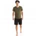 casual t-shirt heren leger groen